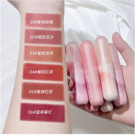 KOBELEEN Lip Gloss ลิปสติก เนื้อแมตต์ กันน้ํา ติดทนนาน