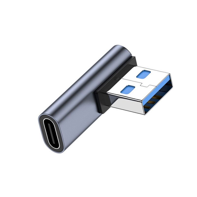 ประเภท C ไปยัง USB อะแดปเตอร์ OTG USB C เชื่อมต่อแล็ปท็อปแปลงสายโทรศัพท์อะแดปเตอร์เสียงเฮดเดอร์โฟนหูฟังแอนดรอยด์ที่ชาร์จเร็วสำหรับสำหรับท่านชายหญิง90องศาข้อศอกซ้าย L รูปร่างรูปตัวขยายเมาส์และคีย์บอร์ดรูปตัว U ดิสก์ฮับ