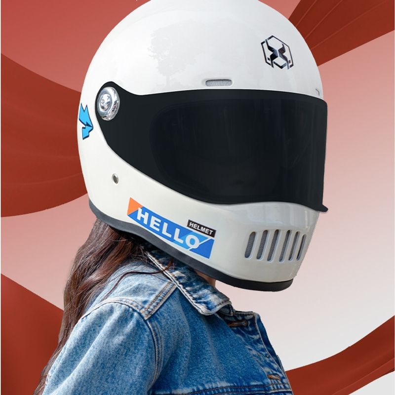 หมวกกันน็อค หมวกกันน๊อคเต็มใบ ออกแบบกระจก 2ชั้น กันแสงสะท้อน รถจักรยานยนต์ Motorcycle helmet