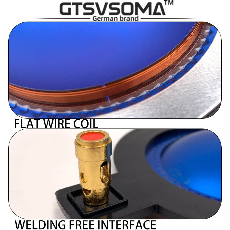 GTSVSOMA™ แท้ 34.4MM เสียงแหลม Tweeter voice 34.4MM Tweeter Titanium film core High-end voice coil โปรแกรมควบคุมเสียงลำโพงไทเทเนียม Voiceม้วนขดลวดทวีตเตอร์