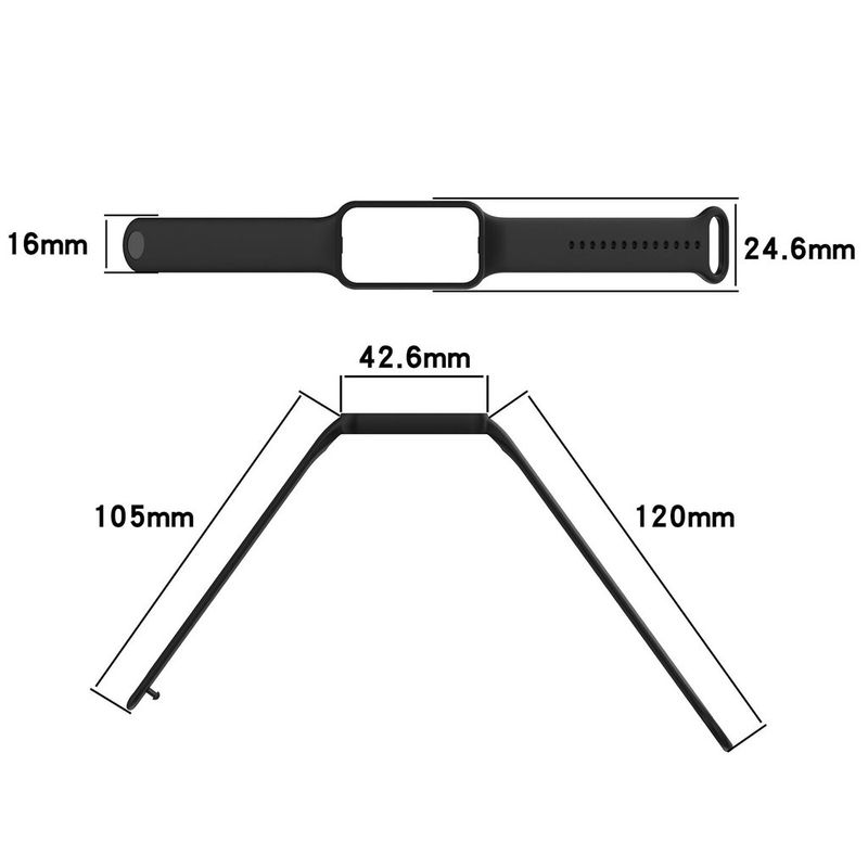 พร้อมส่ง สาย Amazfit Band7 Silicone Strap For Amazfit Band 7 Fashion Sport Replacement Strap