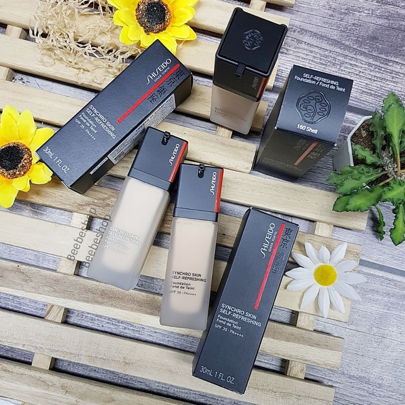 Shiseido Synchro Skin Self-Refreshing Foundation SPF35 PA++++ 30ml สำหรับผิวปกติ-ผิวมัน