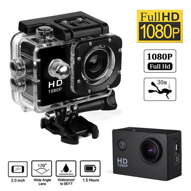 รวมค่าส่ง👍กล้องโกโปร Camera Sport 4K Full HD 1080P กล้องโกโปร GoPro กล้องกันน้ำ กล้องติดหมวก กล้องรถแข่ง กล้องถ่ายรูป กล้องบันทึกภาพ กล้องถ่ายภาพ