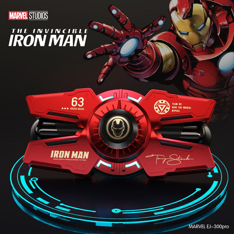 Disney Marvel EJ-300pro Iron Man TWS ชุดหูฟังเกมมิ่งลดเสียงรบกวนบลูทู ธ 5.0 ชุดหูฟังไร้สายความล่าช้าต่ำ eSports ชุดหูฟังเกมมิ่ง