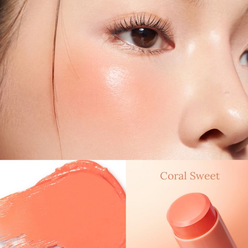 Merrezca Glowing Creamy Blush Stick ครีมบลัชผิวโกลว์ สูตรเบลอผิว