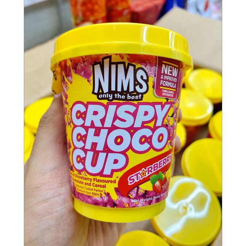 🌈NEW 60g กระปุกเล็กนะคะ🌈 Mini Nims crispy choco tube🌟โกโก้ครันช์เคลือบชอคโกแลต