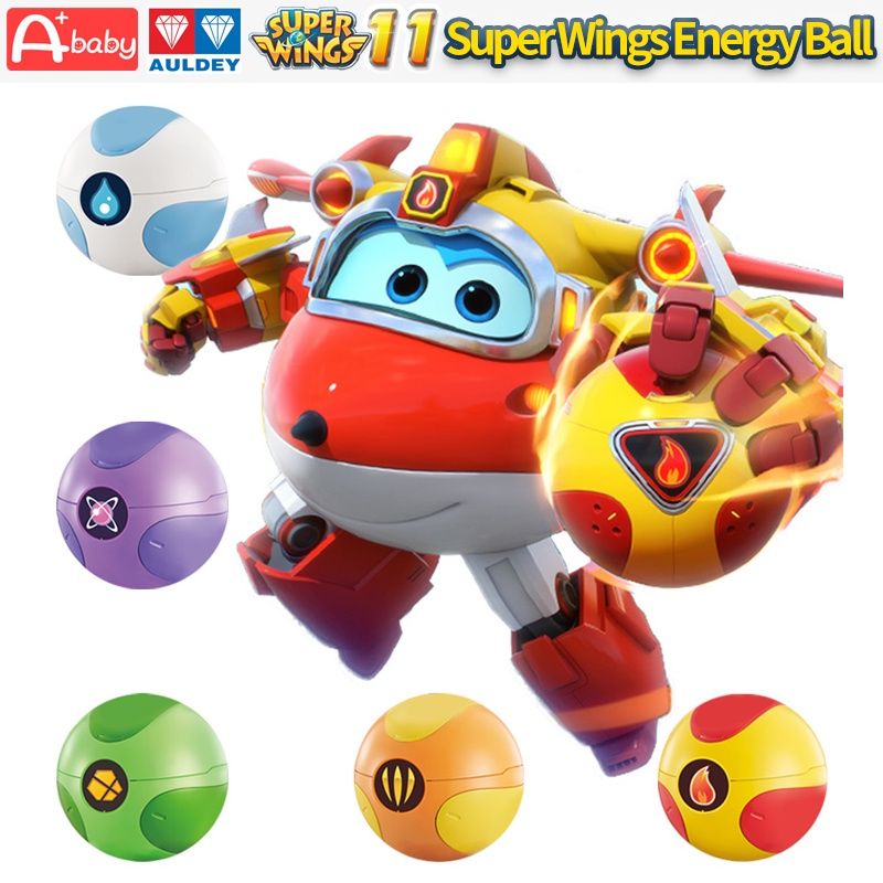 Super Wings Season 11 ฟิกเกอร์ (ลูกบอลพลังงาน) ของเล่นสําหรับเด็ก (Jett Dizzy Donnie)