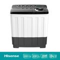 [New2024]Hisense รุ่น WSRB1813UB เครื่องซักผ้าฝาบนสองถัง สีขาว ความจุ 18 กก. New ไม่มีบริการติดตั้ง