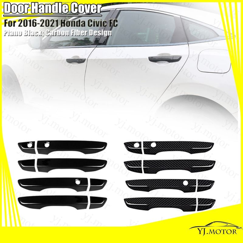 ฝาครอบมือจับประตูรถยนต์ Honda Civic Fc ปี 2016-2021 Door Handle Cover