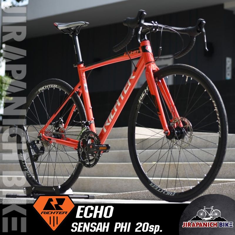 (ลดสูงสุด500.- พิมพ์PD500SV)จักรยานเสือหมอบ RICHTER รุ่น ECHO (เฟรมAluminium ซ่อนสาย,เกียร์20Sp.,น้ำหนัก 9.9Kg.)