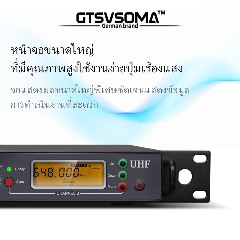 GTSVSOMA™ UR24D แท้ ไมค์ ลอย ไร้ สาย 450M ไมล์ไร้สาย ไมโครโฟน ไมค์ลอย 4 เสาอากาศ โลหะ ไมค์ไร้สาย wireless ไมค์คาราโอเกะ microphone ไมค์ไลฟ์สด ไมโครโฟนไร้สาย ไมค์ร้องเพลง นำเข้าจากเยอรมัน