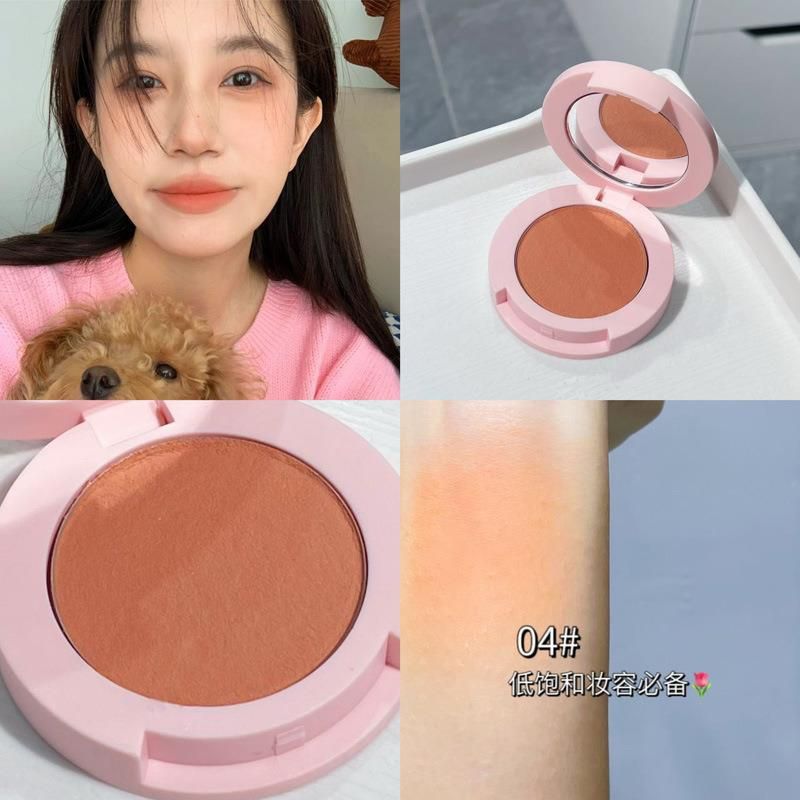 HERORANGE Blush มูสสีเดียวบลัชออนครีมเนื้อแมทธรรมชาติกระจ่างใสผิวไหม้แดดครีมบลัชออน