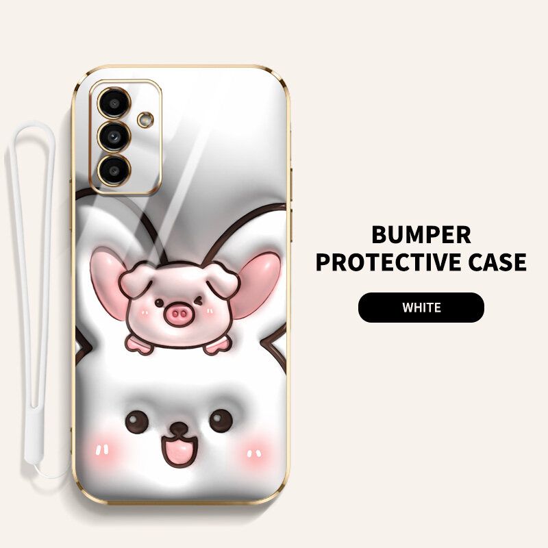 YBD เคสมองเห็น3D ใหม่ สำหรับ Samsung A13 M14 M23 F23 5G A14 M13 4G 5G A14 LTE A05S A15 A55 5G เคสนิ่มลายการ์ตูนน่ารักกรณีโทรศัพท์รูปแบบเคลื่อนไหว