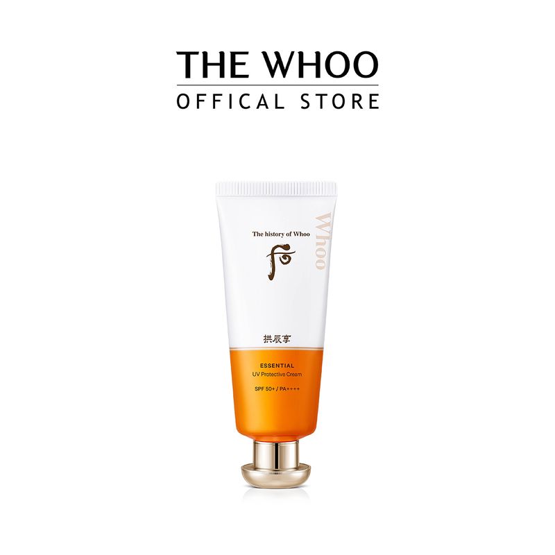 THE WHOO GONGJINHYANG ESSENTIAL UV PROTECTIVE CREAM (SPF50+PA++++) 60ml ครีมกันแดด ให้ความชุ่มชื้น