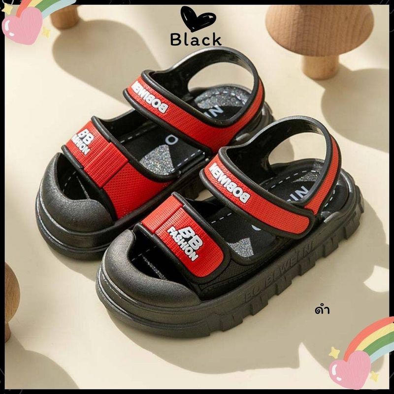 รองเท้ารัดส้นเด็ก รองเท้าแตะแฟชั่นเด็กน่ารัก ยางPVC นิ่ม น้ำหนักเบา ใส่สบาย Childrens shoes (พร้อมส่งในไทย)