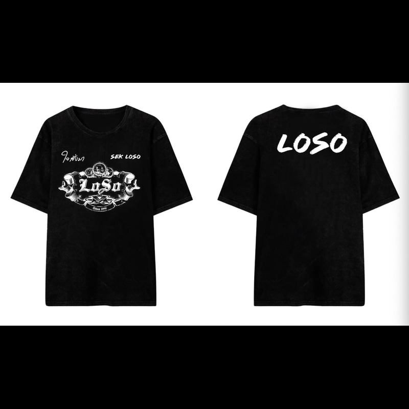 [พร้อมส่ง] SEK LOSO เสื้อยืดคอกลมแขนสั้นพิมพ์ลาย