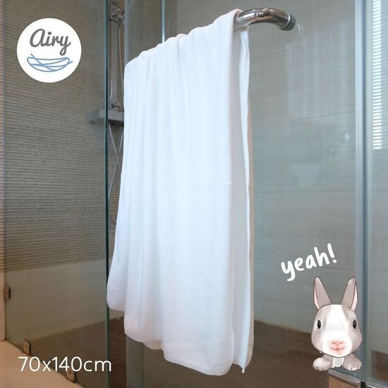 Airy ผ้าเช็ดตัวขนนุ่ม ขนาด 70 * 140 cm. baby ผ้าเช็ดตัวไมโครไฟเบอร์ 70 * 140 cm.