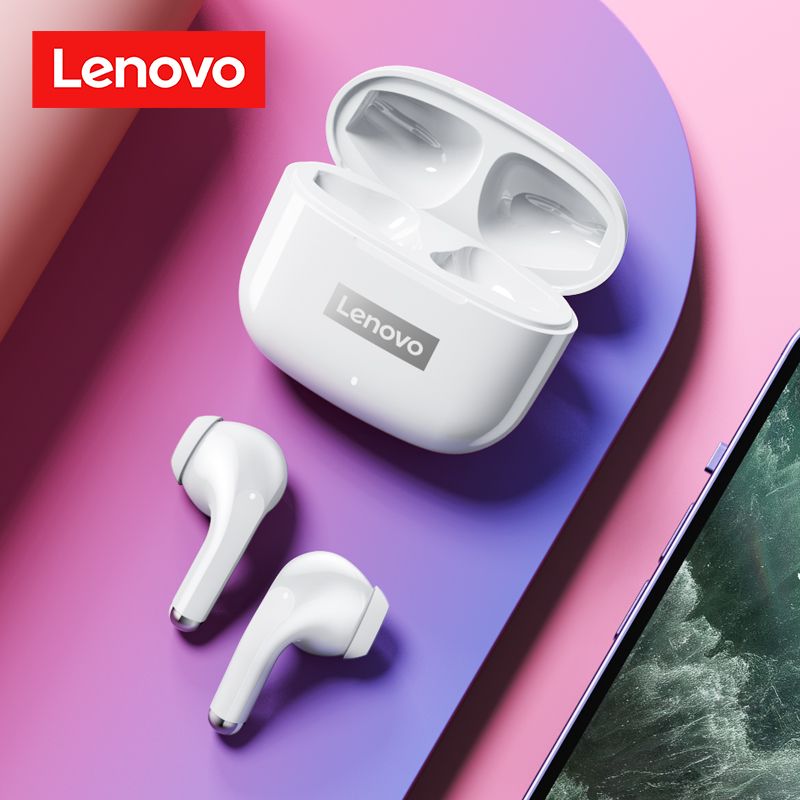 ใหม่ Lenovo LP40 PRO ชุดหูฟังไร้สายบลูทูธ TWS บลูทูธไร้สาย5.1 HiFi สเตอริโอลดเสียงรบกวน Bass Touch สแตนด์บายยาว สำหรับ Apple / Xiaomi / Huawei