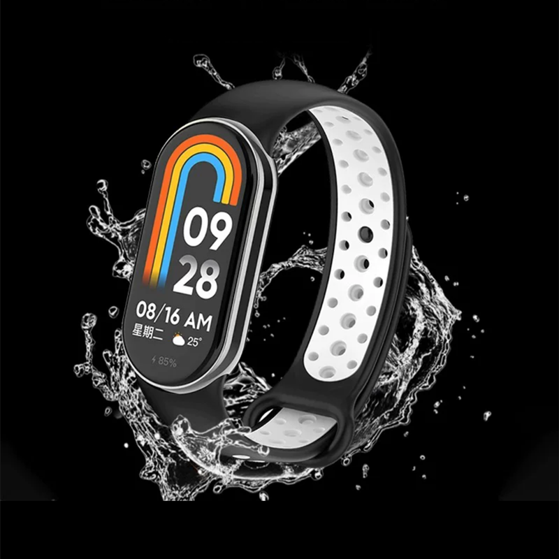 สาย mi band8 7 6 5 xiaomi miband 8 ลายซิลิโคนn/ke สายนาฬิกา mi band 8/7/6/5