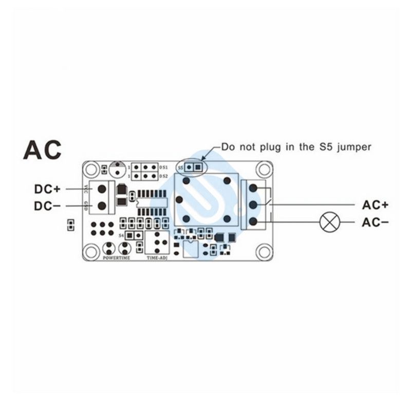 dc 12 v time โมดูลรีเลย์สวิตช์ควบคุมเวลารีเลย์มีไฟ led สามารถปรับได้