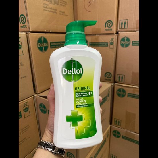 สบู่เหลว เจลอาบน้ำ DETTOL ขวดปั่ม ขนาด 450-500ml.