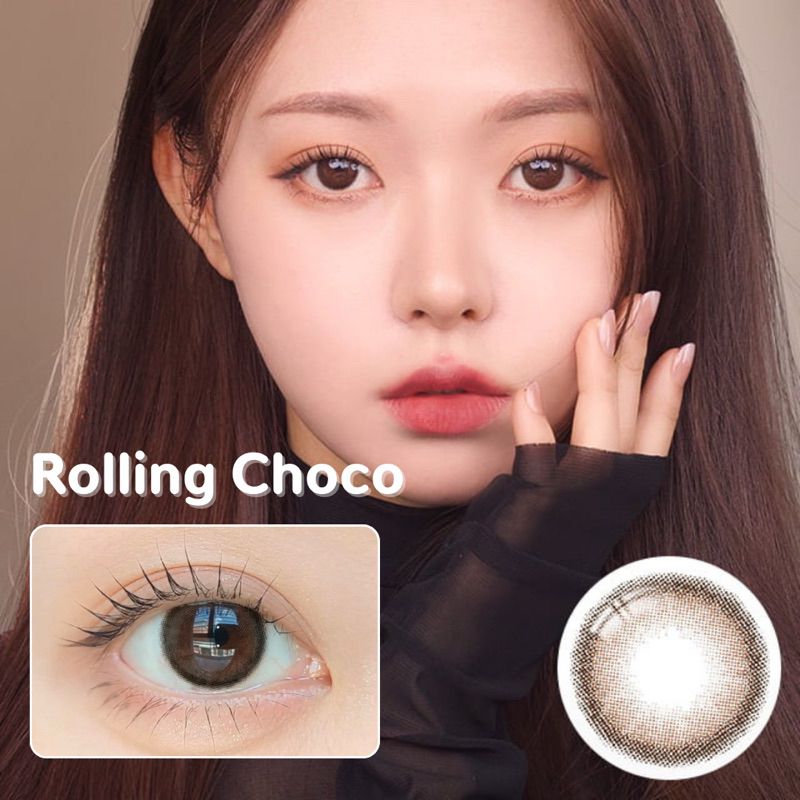 Mitunolens - Rolling Choco - Mitunolens คอนแทคเลนส์รายปี คอนแทคเลนส์ญี่ปุ่น วัสดุ MPC