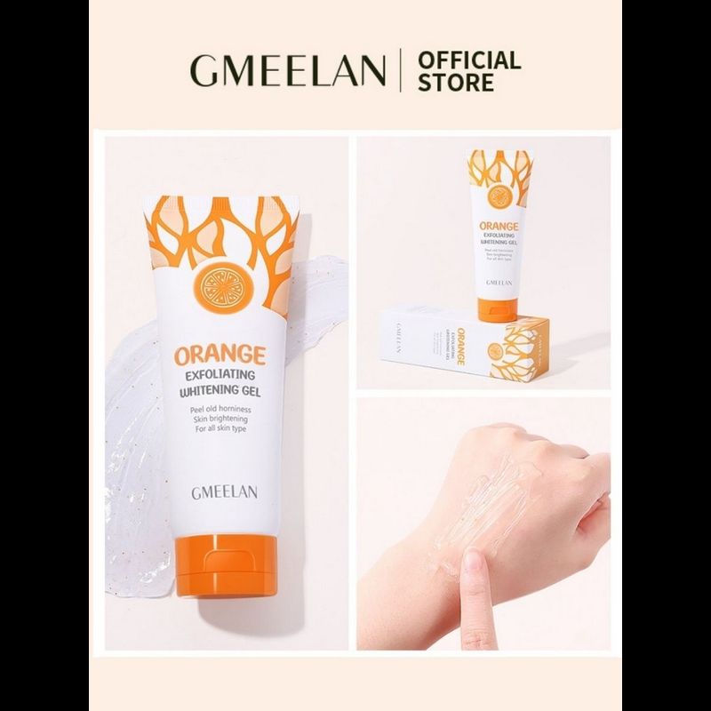 GMEELAN ไวท์เทนนิ่ง Orange Exfoliating Whitening Gel 50g ขจัดผิวที่ตายแล้ว ผิวกระจ่างใส ลบสิวหัวดำและสิว