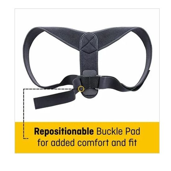 3M Futuro Posture Corrector Adjustable ฟูทูโร่ อุปกรณ์พยุงไหล่และหลัง สีดำปรับกระชับ #9118