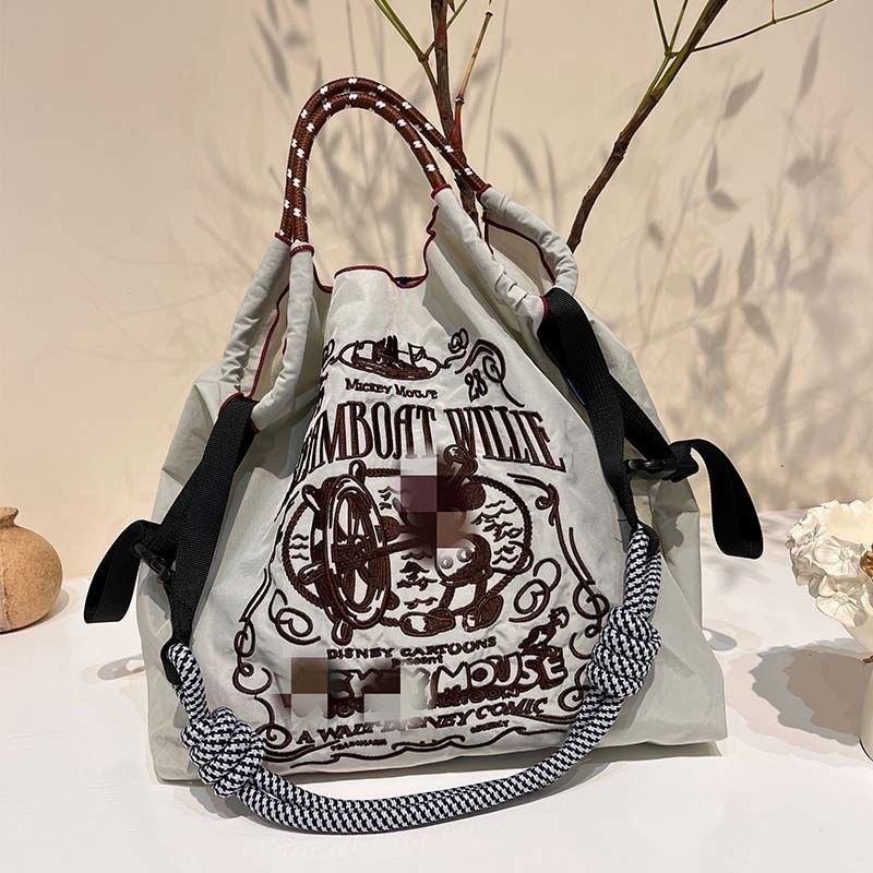 คลังสินค ้ าพร ้ อมปัก ballchain Eco Bag ballchain Shopping Bag กระเป ๋ าสะพายผ ้ าแคนวาส Tote Bag