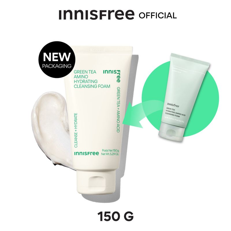 Innisfree Green Tea Hydrating Amino Acid Cleansing Foam