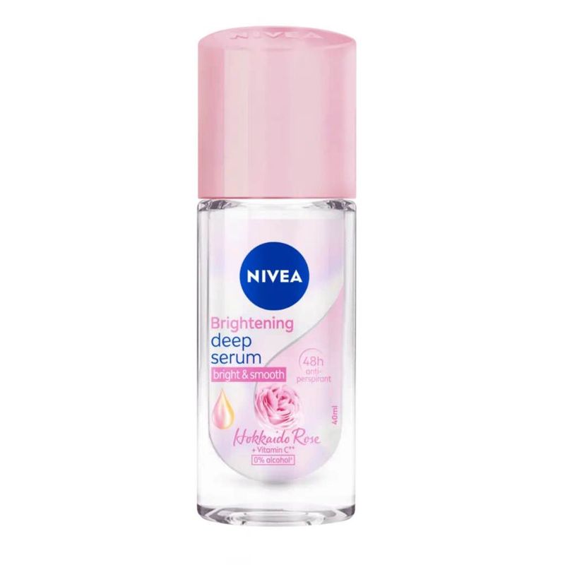 ส่งฟรี‼️ นีเวีย ไบรท์เทนนิ่ง ดีพ เซรั่ม โรลออน 40 มล.Nivea whitening deep serum Roll On 40 ml.