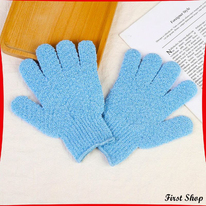 ถุงมืออาบน้ำ ถุงมือขัดผิวอาบน้ำ ขจัดเซลล์ผิวเก่า พร้อมส่ง Glove-style bath towel