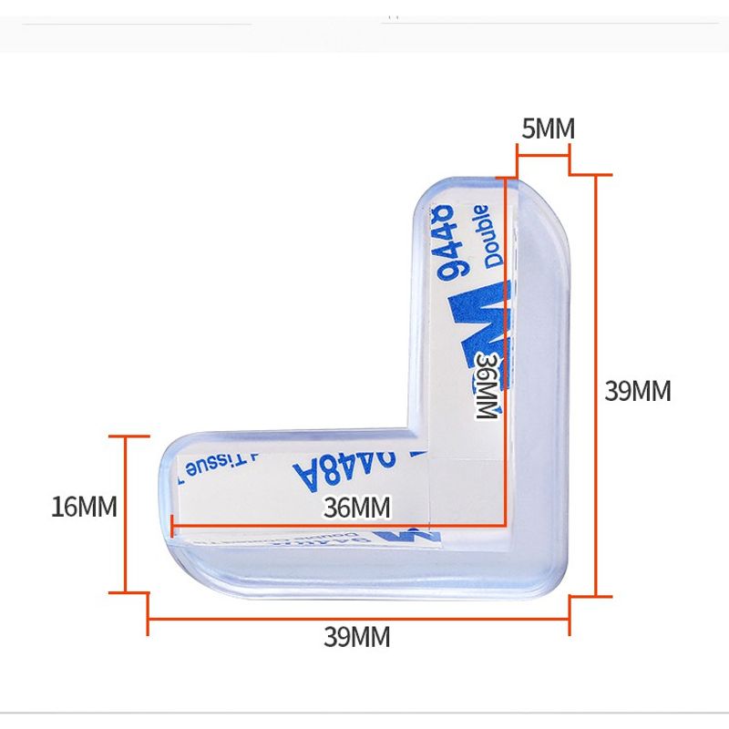 กันกระแทกมุมโต๊ะ สีใส 3M ยางกันกระแทกขอบโต๊ะ ซิลิโครน กันกระแทก