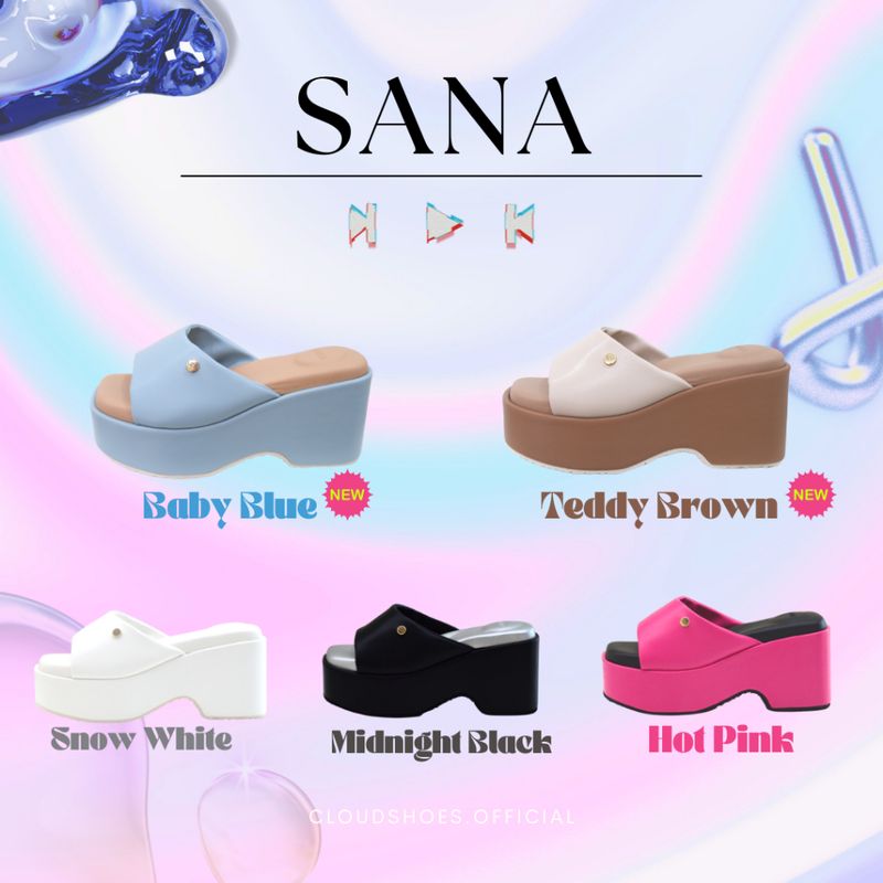 Cloudshoes.official : SANA Platform on Heels รองเท้าส้นสูงส้นตึก 3นิ้ว