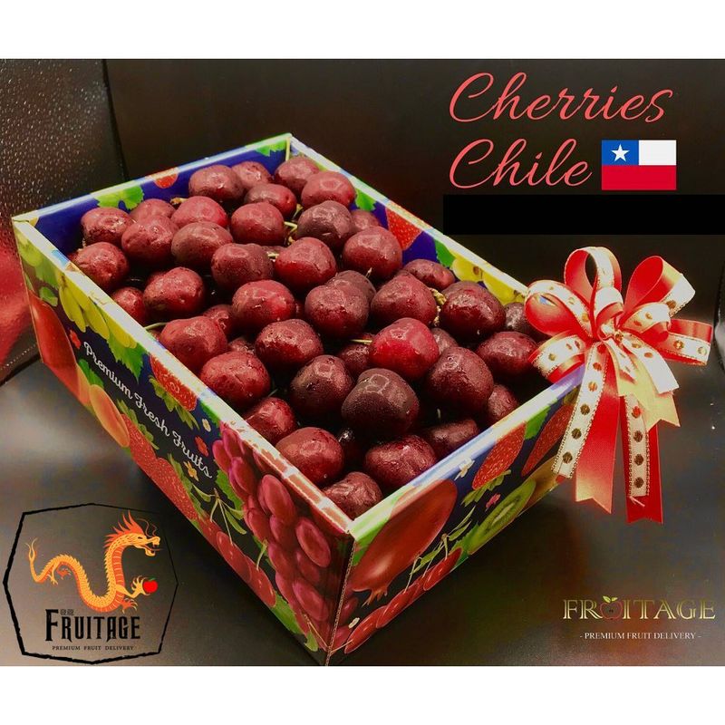 เชอรี่แดง Cherry (1KG/เกรดA) (USA/Chile) ~ลดพิเศษ~ Premium เชอรี่สด เชอรี่ชิลี เชอร์รี่สด เชอรี่อเมริกา เชอรี่นอก