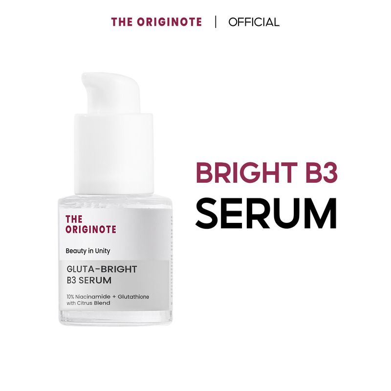 The Originote Bright B3 Serum 20ml เซรั่มที่ประกอบด้วยวิตามิน B3 สามารถปรับผิวให้ขาวและกระจ่างใสขึ้น