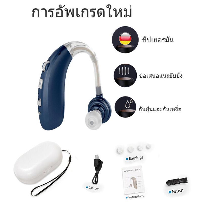 【แนะนําโดยแพทย์หู】OEM เครื่องช่วยฟัง Hearing Aids👂เครื่องช่วยฟังหูตึง ปรับระดับเสียงได้ น้ำหนักเบา สวมใส่สบาย มีการรับประกัน(เครื่องช่วยฟังผู้สูงอายุ เครื่องช่วยฟังคนหูตึง หูฟังคนหูหนวก คนแก่ใช้ได้!เสียงที่ชัดเจน เครื่องช่วยฟังคนหูหนวก หูช่วยฟังคนแก่)