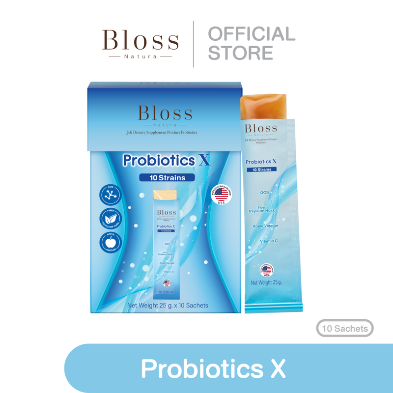 เจลลี่ โพรไบโอติก Bloss Jeli Probiotics 1 กล่อง (10 ซอง)