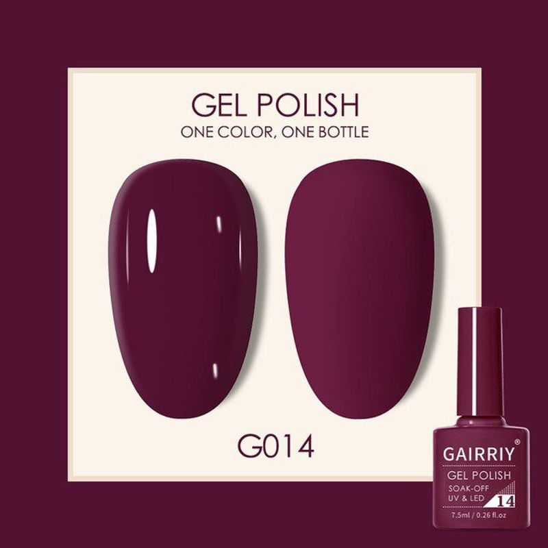 1 ถึง 30 ขวดละ 7.5ml สีทาเล็บเจล สีเจล GAIRRIY Gel Polish 80 สีฮิต ยาทาเล็บเจล