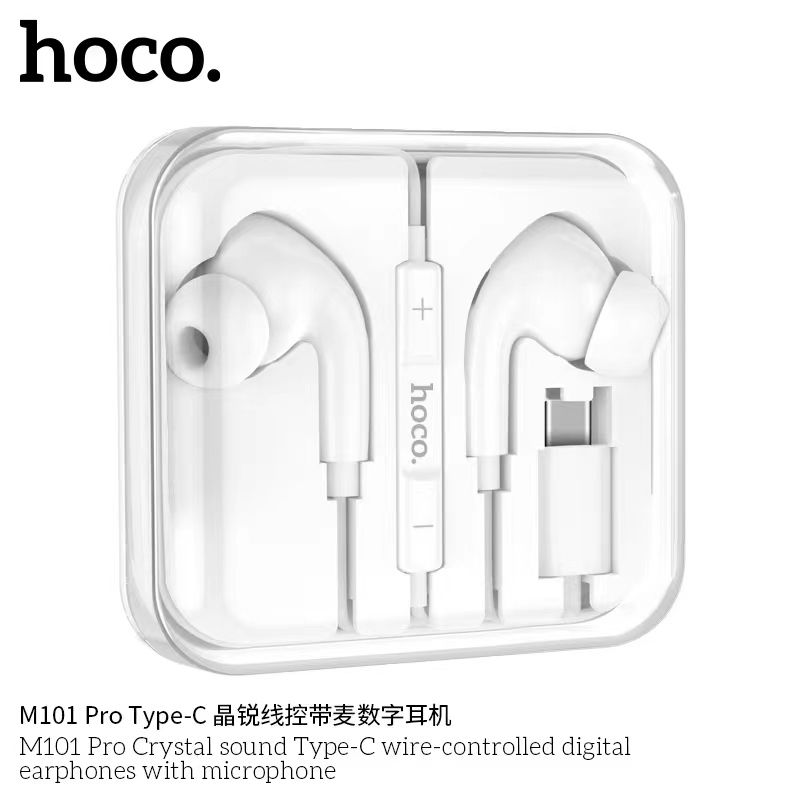 [รุ่นอัพเกรด] HOCO M101 Pro หูฟังอินเอียร์ Type-C / 3.5mm สำหรับ iOS Pad Samsung Android หูฟัง สมอลทอล์ค