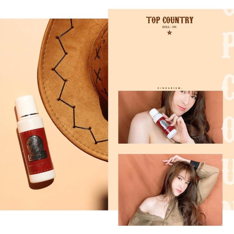 ลูกกลิ้งหัวม้า มิสทีน ท็อป คันทรี่ Mistine Top Country Roll-on ลดกลิ่นกาย สูตรลดเหงือ