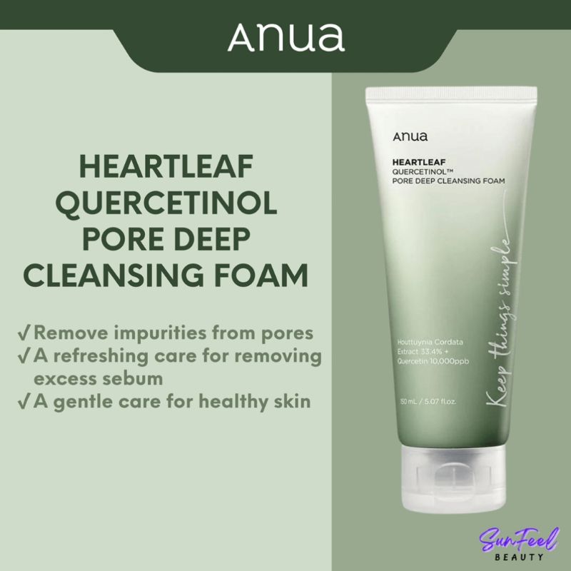 ANUA Heartleaf pore control cleansing oil 200ml | Heartleaf 77% Soothing Toner 250ml | peach 70 niacin serum 30 ml | Skin Cleaning Tools