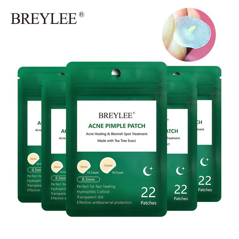 BREYLEE แผ่นแปะสิว แผ่นลอกสิว 5ชิ้น