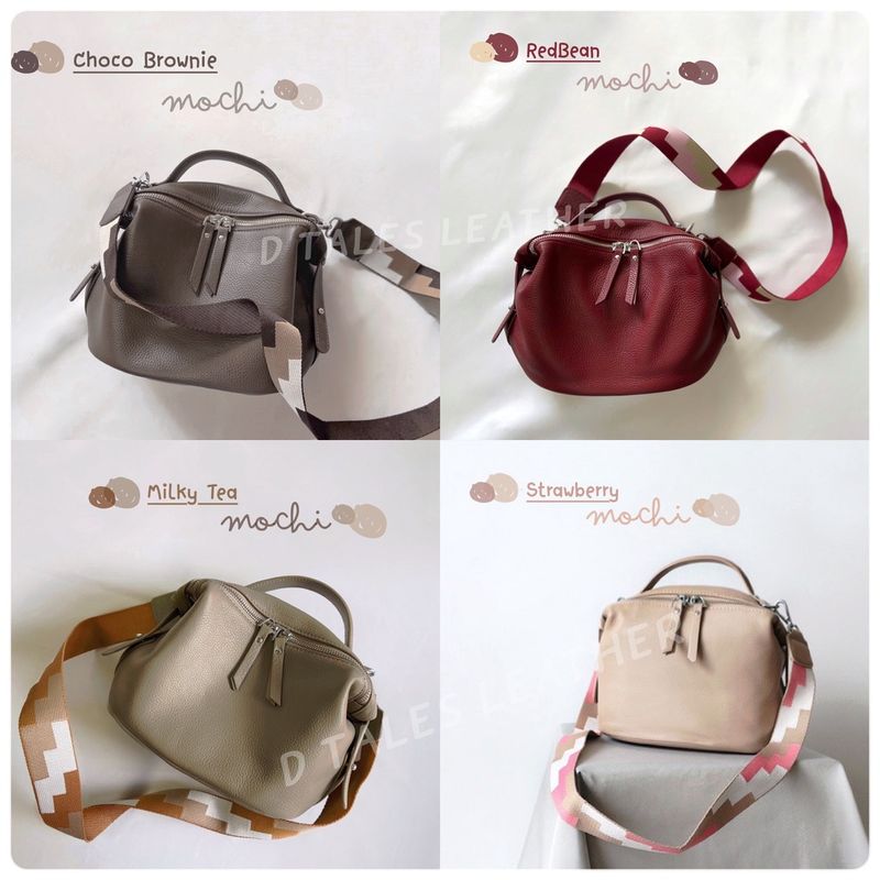 (เหลือ12xx โค้ด30%)DTALES🔥Sale🔥Mochi Bucket Bag กระเป๋าหนังแท้ 2สาย หนังวัวปั่นนุ่ม นิ่มยวบสุดพลัง หนังวัวแท้