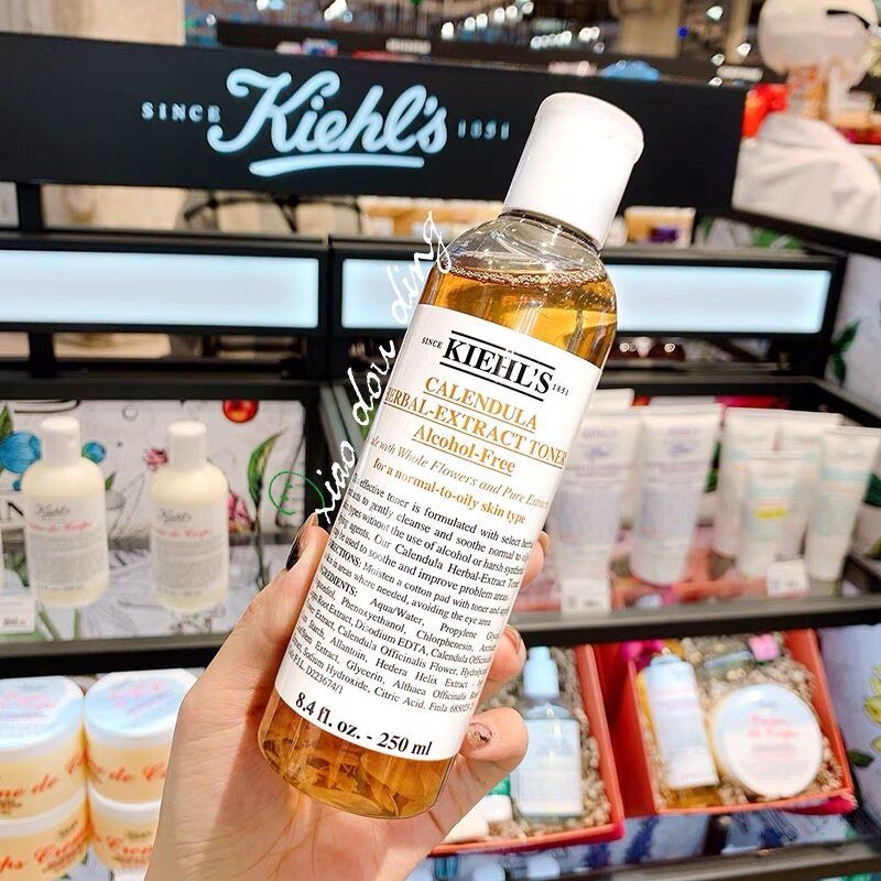 Kiehls Calendula Herbal Extract Toner Alcohol-Free 250ml สูตรไร้แอลกอฮอล์ อ่อนโยนและสะดวกสบาย ควบคุมความมันและให้ความชุ่มชื้น