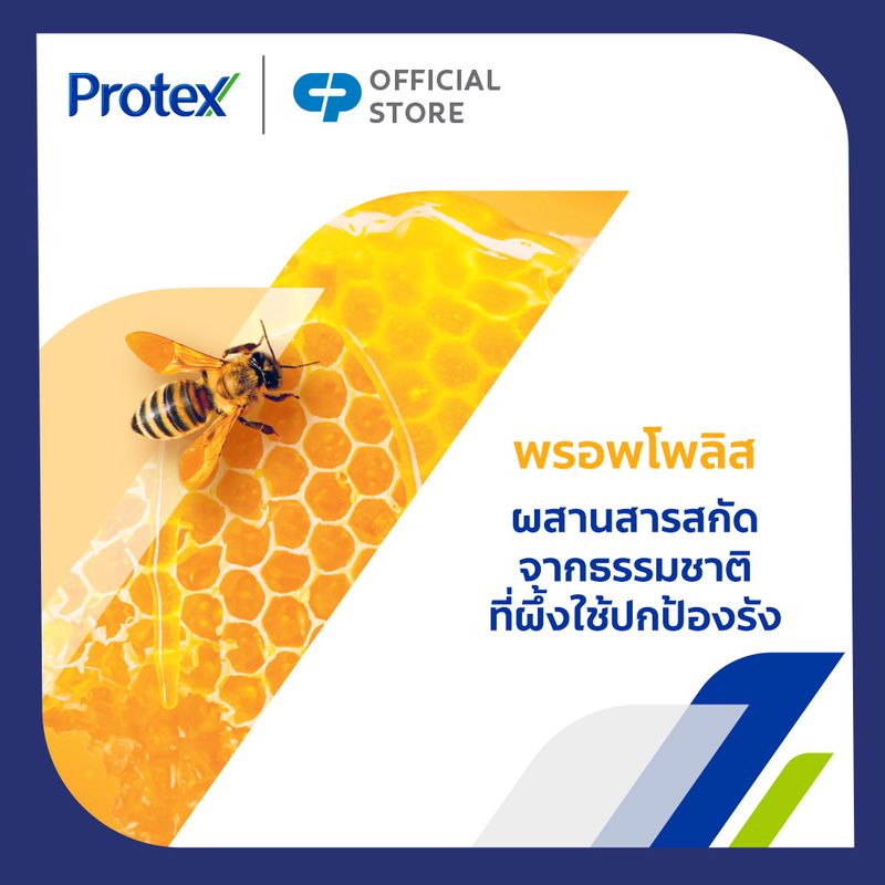 [ส่งฟรี ขั้นต่ำ 99] โพรเทคส์ พรอพโพลิส ถุงเติม 400 มล. รวม 4 ถุง ช่วยลดการสะสมของแบคทีเรีย (ครีมอาบน้ำ, สบู่อาบน้ำ) Protex Propolis Refill 400ml Total 4 Bags Helps Reduce Bacteria Accumulation (Shower Cream, Body Wash)