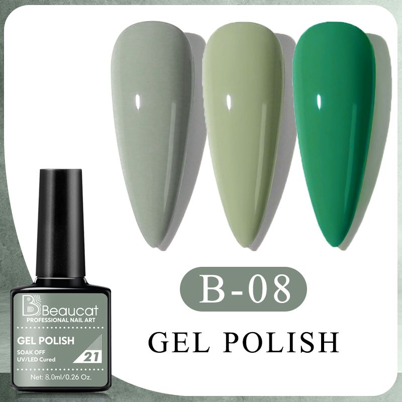 สินค้า​ขายดี​ สีเจลทาเล็บ Beaucat สีเจล ยาทาเล็บ ยอดนิยม ขนาด 8ml UV Gel Nail Polish ให้เลือกจุใจ18สี พร้อมส่งในไทย