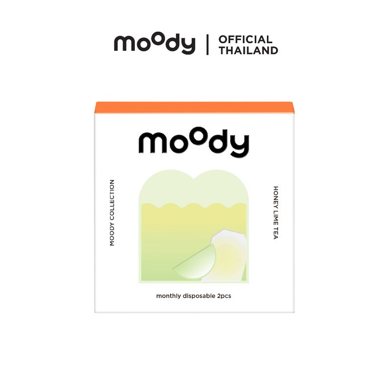 moody Honey Lime Tea (Lime-Green) มูดี้ คอนแทคเลนส์ รายเดือน