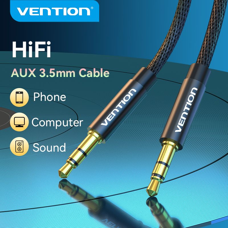 Vention สาย aux cable 3.5mm แจ็คสายสัญญาณเสียงแจ็ค สายลำโพง สายไฟต่อลำโพง สายแปลงหูฟัง สายauxในรถยนต์ สายเคเบิล audio สายแจ็คลำโพง สายแจ็คต่อในรถ