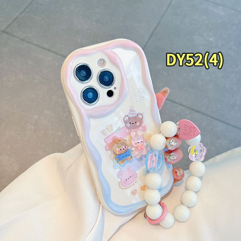 เคสสำหรับ IPhone 7 Plus 11 6 6S 8 14 Plus XR 11 12 13 14 PRO MAX 11 12 13 X XS MAX Se 2020 6SPlus 7 Plus 6Plus 8Plus 14 Plus XSMAX 3D เคสที่มีสายคล้องกระต่าย